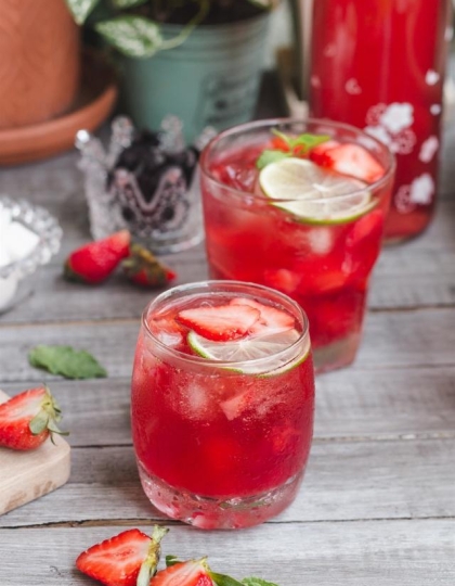 Hibiscus Strawberry Tea - Trà Dâu